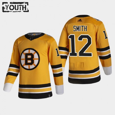Kinder Eishockey Boston Bruins Trikot Craig Smith 12 2020-21 Reverse Retro Authentic